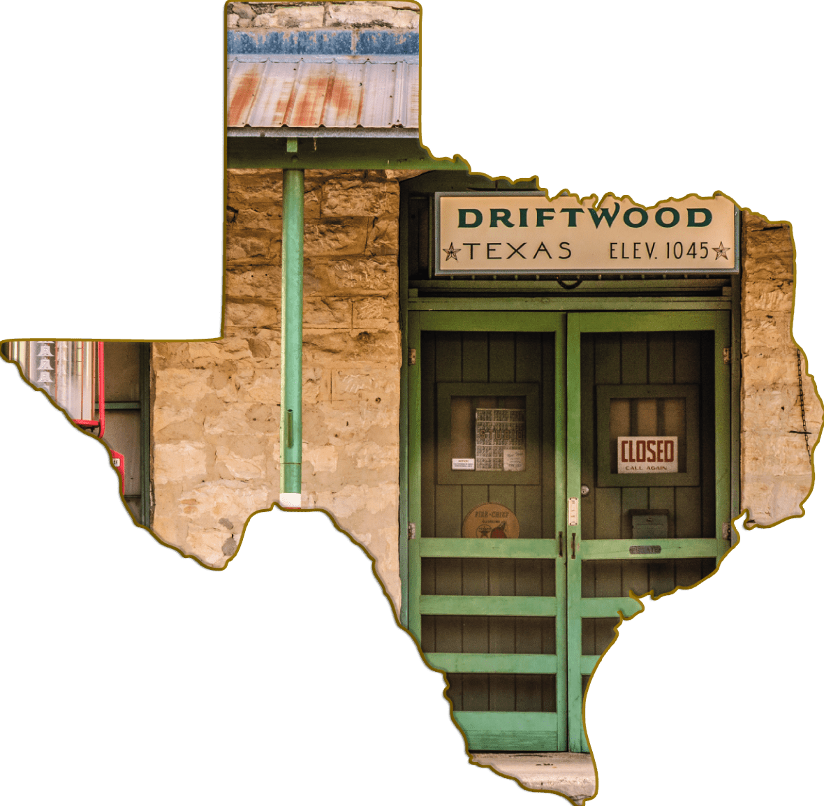 Wimberley Puzzle Company Refrigerator Magnets Driftwood Texas Gas Station | Texas-Shaped Magnet