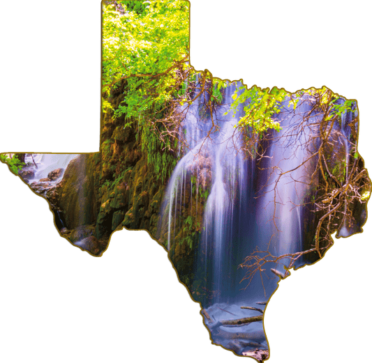 Wimberley Puzzle Company Refrigerator Magnets Gorman Falls Waterfall | Texas-Shaped Magnet