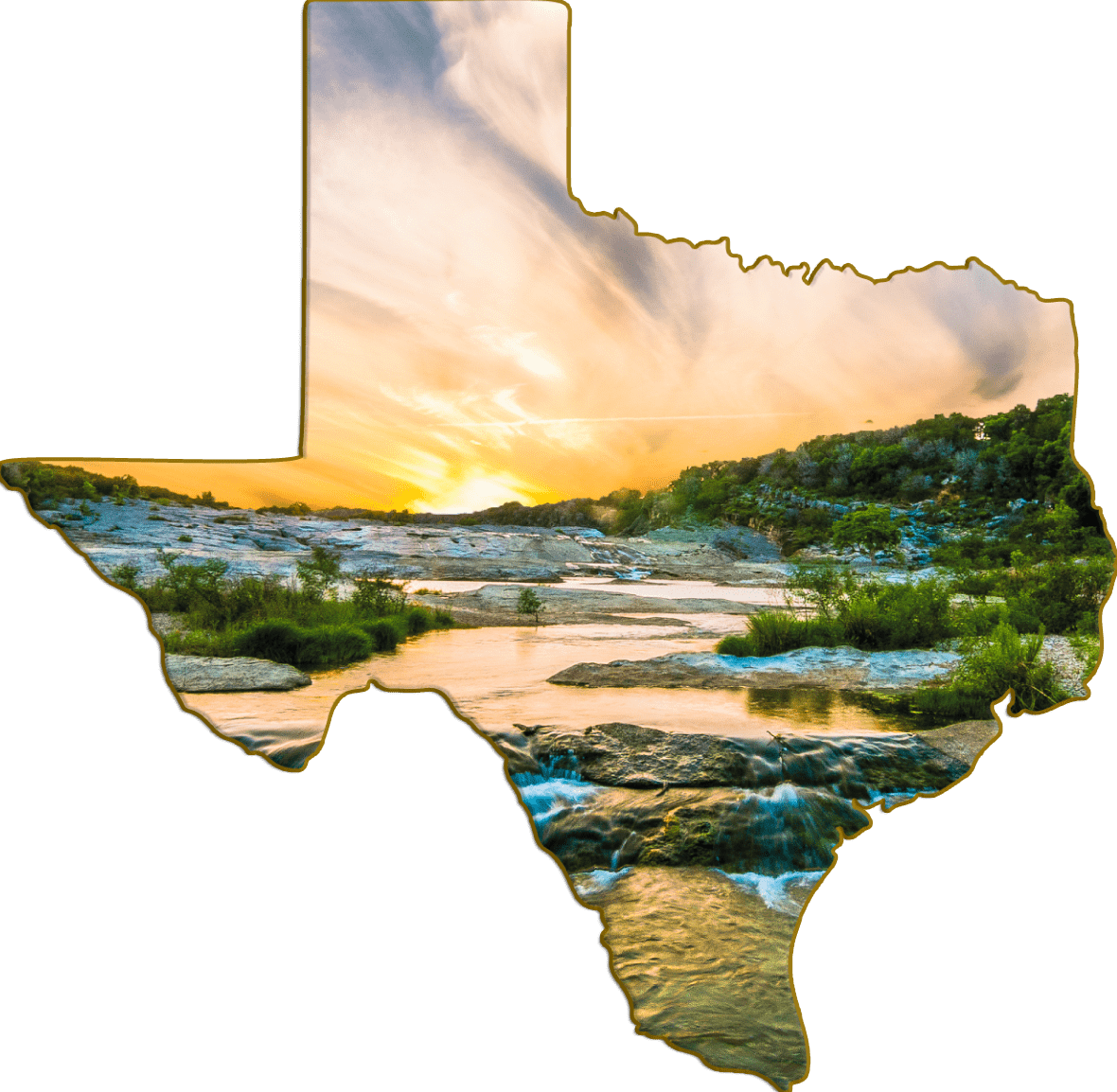 Wimberley Puzzle Company Refrigerator Magnets Pedernales Falls | Texas-Shaped Magnet